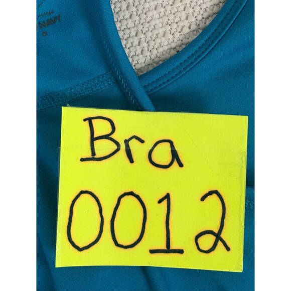Old Navy Womens Sports Bra Size S Blue Wireless Unpadded Racerback Pull On - Picture 11 of 11